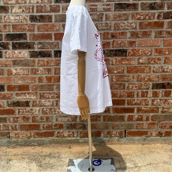 NWOT “All Sugar No Daddy” Retro Barbiecore White and Pink T Shirt /Avail in L - Picture 8 of 11